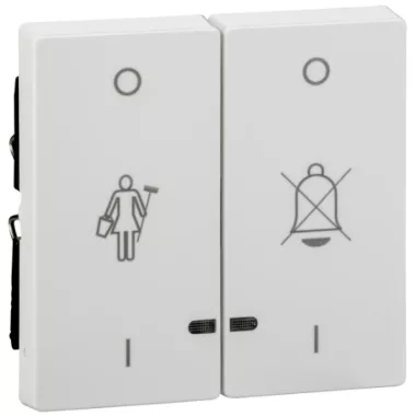 SCHNEIDER MTN3429-0325 MERTEN Dupla billentyű, fényjelzős szállodai funkciókhoz, System-M, aktív fehér, antibakteriális SCHNEIDER MTN3429-0325 MERTEN Dupla billentyű, fényjelzős szállodai funkciókhoz, System-M, aktív fehér, antibakteriális