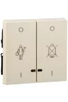SCHNEIDER MTN3429-0344 MERTEN Dupla billentyű, fényjelzős szállodai funkciókhoz, System-M, krém SCHNEIDER MTN3429-0344 MERTEN Dupla billentyű, fényjelzős szállodai funkciókhoz, System-M, krém