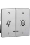 SCHNEIDER MTN3429-0460 MERTEN Dupla billentyű, fényjelzős szállodai funkciókhoz, System-M, alumínium SCHNEIDER MTN3429-0460 MERTEN Dupla billentyű, fényjelzős szállodai funkciókhoz, System-M, alumínium
