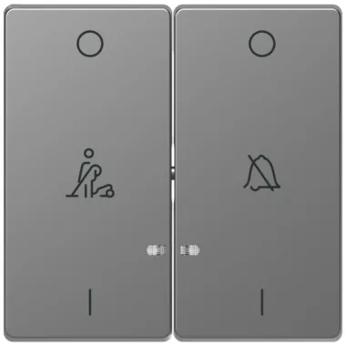 SCHNEIDER MTN3429-6036 MERTEN Dupla billentyű, szállodai funkciókhoz, D-Life, acél