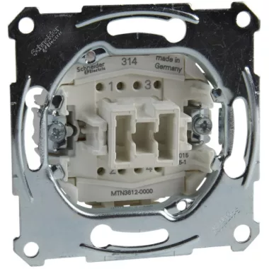 SCHNEIDER MTN3612-0000 MERTEN Kétpólusú kapcsoló, rugós bekötés, 16AX