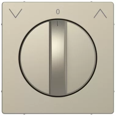 SCHNEIDER MTN3875-6033 MERTEN Fedlap, forgatógombos redőnynyomóhoz, D-Life, szahara