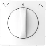   SCHNEIDER MTN3875-6035 MERTEN Fedlap, forgatógombos redőnynyomóhoz, D-Life, lótuszfehér