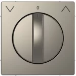   SCHNEIDER MTN3875-6050 MERTEN Fedlap, forgatógombos redőnynyomóhoz, D-Life, nikkel