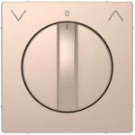   SCHNEIDER MTN3875-6051 MERTEN Fedlap, forgatógombos redőnynyomóhoz, D-Life, pezsgő