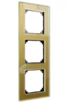 SCHNEIDER MTN4030-3241 MERTEN M-Elegance triple frame, gold (glass)