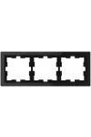 SCHNEIDER MTN4030-6503 MERTEN D-Life triple frame, onyx black