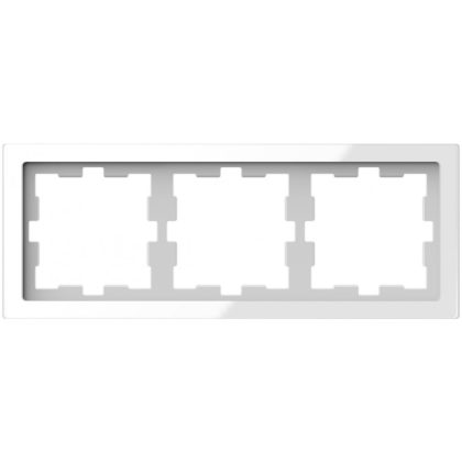   SCHNEIDER MTN4030-6520 MERTEN D-Life triple frame, crystal white