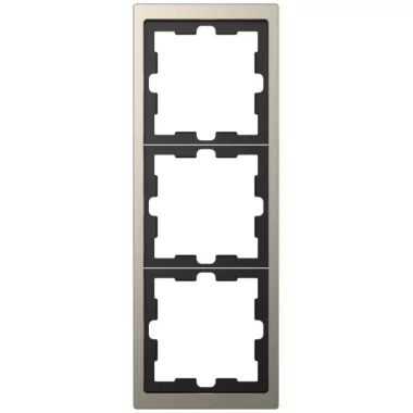 SCHNEIDER MTN4030-6550 MERTEN D-Life triple frame, nickel