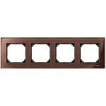   SCHNEIDER MTN4040-3215 MERTEN M-Elegance four-frame, mahogany brown