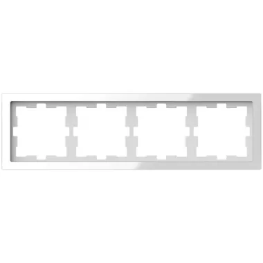 SCHNEIDER MTN4040-6520 MERTEN D-Life four-frame, crystal white