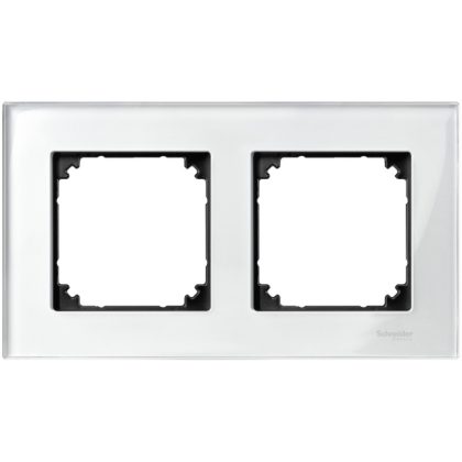 SCHNEIDER MTN404219 MERTEN M-Elegance kettes keret, gyöngyfehér SCHNEIDER MTN404219 MERTEN M-Elegance kettes keret, gyöngyfehér