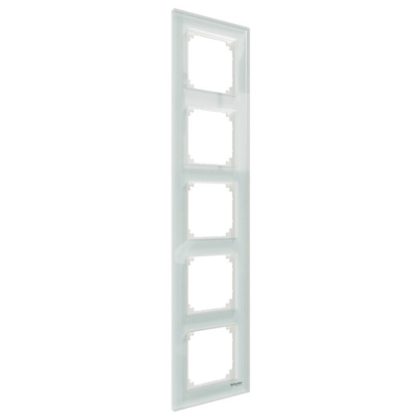   SCHNEIDER MTN4050-3220 MERTEN M-Elegance ötös keret, kristályfehér (üveg)