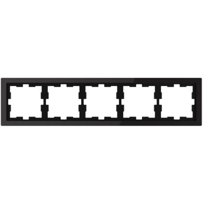   SCHNEIDER MTN4050-6503 MERTEN D-Life ötös keret, ónixfekete