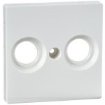   SCHNEIDER MTN4122-0319 MERTEN Antenna csatlakozó fedlap, 2 kimenettel, felirat nélkül, System-M, polárfehér