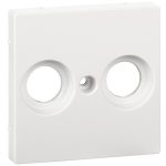   SCHNEIDER MTN4122-0325 MERTEN Antenna connector cover, with 2 outputs, unlabeled, System-M, active white, antibacterial