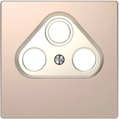 SCHNEIDER MTN4123-6051 MERTEN Antenna csatlakozó fedlap, 2+1 kimenettel, D-Life, pezsgő