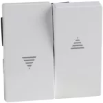   SCHNEIDER MTN432425 MERTEN Billentyű, redőnykapcsolókhoz és redőnynyomókhoz, System-M, aktív fehér, antibakteriális