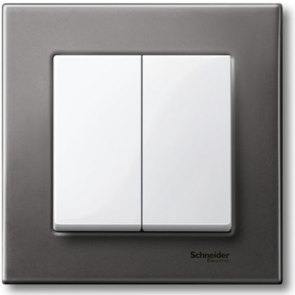   SCHNEIDER MTN432519 MERTEN Dupla billentyű, System-M, polárfehér
