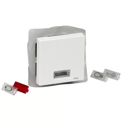   SCHNEIDER MTN432725 MERTEN IP44 key, for symbols, System-M, active white, antibacterial