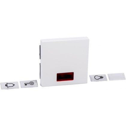 SCHNEIDER MTN432825 MERTEN Billentyű, szimbólumokhoz, System-M, aktív fehér, antibakteriális