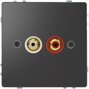 SCHNEIDER MTN4350-6034 MERTEN RCA (audio-video) csatlakozóaljzat, D-Life, antracit