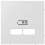 SCHNEIDER MTN4367-0325 MERTEN USB töltő burkolat, System-M, aktívfehér
