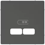   SCHNEIDER MTN4367-0414 MERTEN USB töltő burkolat, System-M, antracit