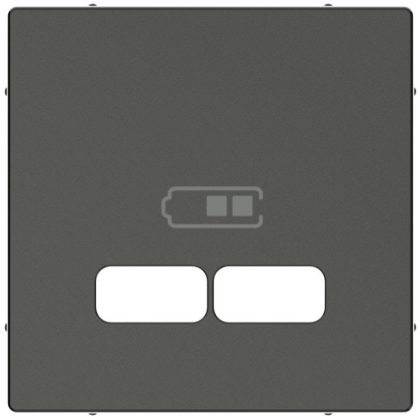   SCHNEIDER MTN4367-0414 MERTEN USB töltő burkolat, System-M, antracit