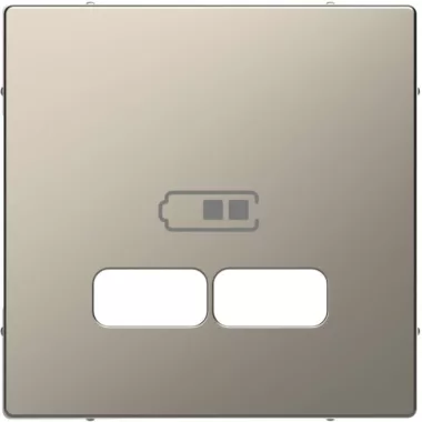 SCHNEIDER MTN4367-6050 MERTEN USB töltő burkolat, D-Life, nikkel metál