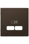 SCHNEIDER MTN4367-6052 MERTEN USB töltő burkolat, D-Life, mokka metál