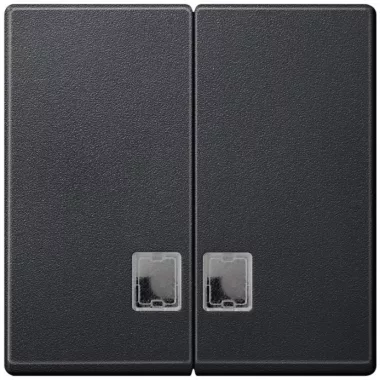 SCHNEIDER MTN437514 MERTEN Dupla billentyű, átlátszó fényjelző ablakokkal, System-M, antracit SCHNEIDER MTN437514 MERTEN Dupla billentyű, átlátszó fényjelző ablakokkal, System-M, antracit