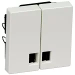   SCHNEIDER MTN438519 MERTEN Dupla billentyű, átlátszó fényjelző ablakokkal, System-M, polárfehér