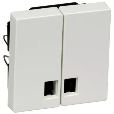 SCHNEIDER MTN438519 MERTEN Dupla billentyű, átlátszó fényjelző ablakokkal, System-M, polárfehér SCHNEIDER MTN438519 MERTEN Dupla billentyű, átlátszó fényjelző ablakokkal, System-M, polárfehér