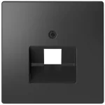 SCHNEIDER MTN4521-6034 MERTEN Fedlap, 1xRJ45 aljzathoz, D-Life, antracit