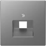 SCHNEIDER MTN4521-6036 MERTEN Fedlap, 1xRJ45 aljzathoz, D-Life, acél