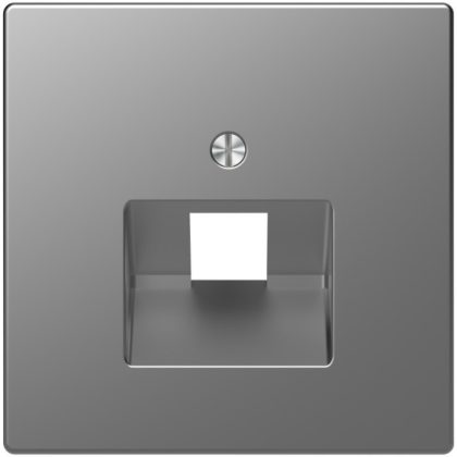   SCHNEIDER MTN4521-6036 MERTEN Fedlap, 1xRJ45 aljzathoz, D-Life, acél