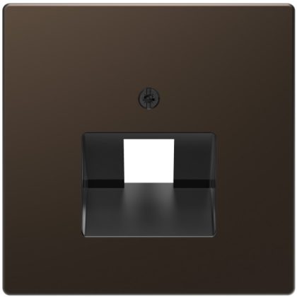   SCHNEIDER MTN4521-6052 MERTEN Fedlap, 1xRJ45 aljzathoz, D-Life, mokka