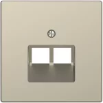   SCHNEIDER MTN4522-6033 MERTEN Fedlap, 2xRJ45 aljzathoz, D-Life, szahara