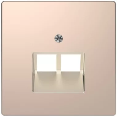 SCHNEIDER MTN4522-6051 MERTEN Fedlap, 2xRJ45 aljzathoz, D-Life, pezsgő