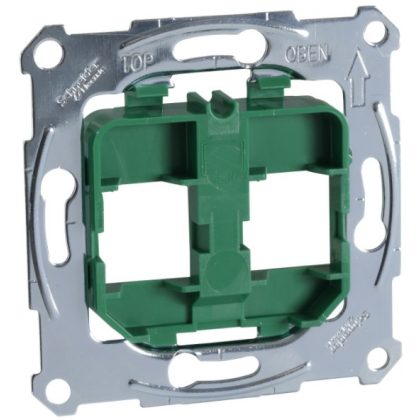   SCHNEIDER MTN4566-0004 MERTEN Rögzítőkeret, 2xRJ45 moduláris aljzatokhoz, zöld