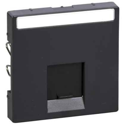   SCHNEIDER MTN465814 MERTEN Fedlap, 1xRJ45 aljzathoz, System-M, antracit