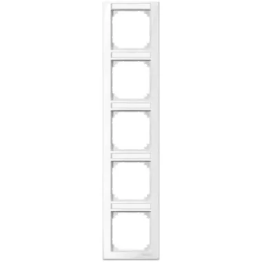 SCHNEIDER MTN470519 MERTEN M-Smart feliratozható ötös, függőleges keret, polárfehér