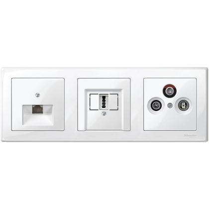   SCHNEIDER MTN478319 MERTEN M-Smart hármas keret, polárfehér
