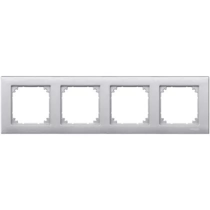 SCHNEIDER MTN486460 MERTEN M-Plan négyes keret, alumínium