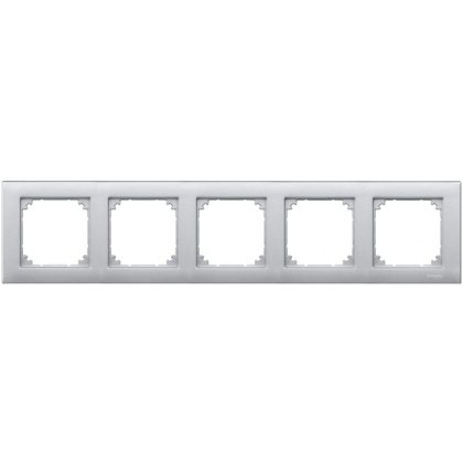 SCHNEIDER MTN486560 MERTEN M-Plan ötös keret, alumínium