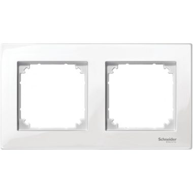SCHNEIDER MTN515219 MERTEN M-Plan double frame, polar white