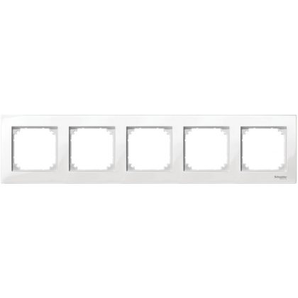 SCHNEIDER MTN515519 MERTEN M-Plan ötös keret, polárfehér