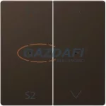   SCHNEIDER MTN5227-6052 MERTEN Dupla billentyű (S1-2, fel-le), Bluetooth vezérlőkhöz, D-Life, mokka