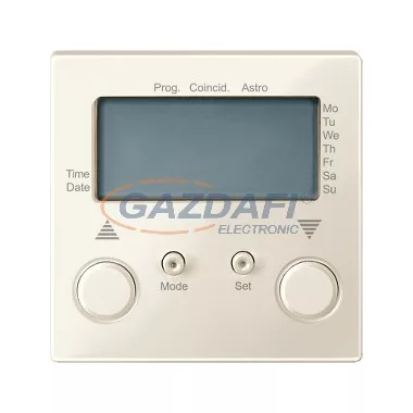 SCHNEIDER MTN581644 MERTEN Programozható redőnykapcsoló, külső érzékelő bemenettel, System-M, krém SCHNEIDER MTN581644 MERTEN Programozható redőnykapcsoló, külső érzékelő bemenettel, System-M, krém